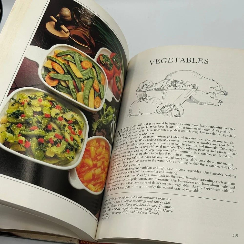 1983 Southern Living Cooking Light Cookbook Healthy Recipes Hardcover Illustrate